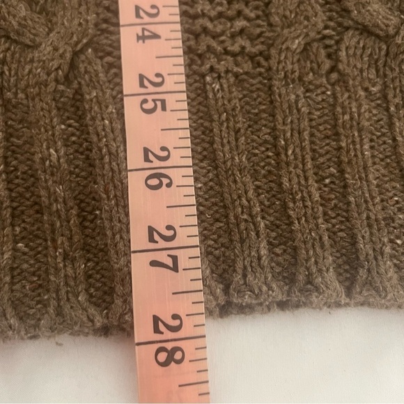 Polo Ralph Lauren Women's Cable Knit Sweater XXL Brown Long Sleeve Mock Neck - Picture 11 of 11